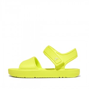 Kids' Fitflop Iqushion Eva Back-Strap Sandals Yellow | ZA-49ONFWRGY