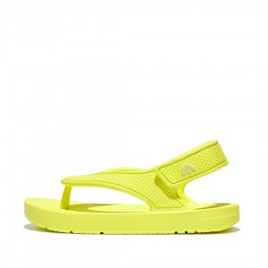 Kids' Fitflop Iqushion Eva Back Straps Flip Flops Yellow | ZA-07SVFGNZY