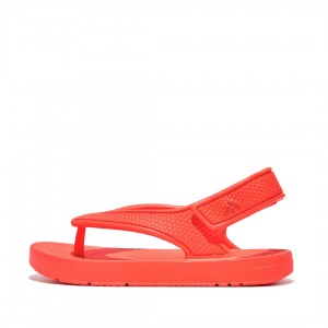 Kids' Fitflop Iqushion Eva Back Straps Flip Flops Red | ZA-43XQDYKRZ