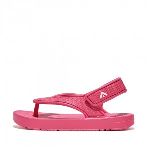 Kids' Fitflop Iqushion Eva Back Straps Flip Flops Red | ZA-63FUQMJXH