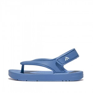 Kids' Fitflop Iqushion Eva Back Straps Flip Flops Blue | ZA-53MUNLJHX