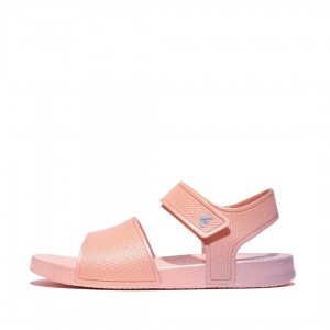 Kids' Fitflop Iqushion Rubber Back-Strap Sandals Pink | ZA-35OESZUQV