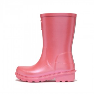 Kids' Fitflop Wonderwelly Welly Rubber Boots Red | ZA-14SOTKJAV