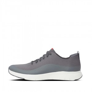 Men's Fitflop Uberknit Ever Knit Sneakers Grey | ZA-79UXVJFTO