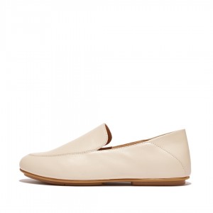 Women's Fitflop Allegro Loafers Beige | ZA-83TIGFJUB