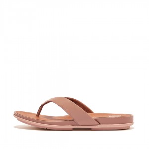 Women's Fitflop Gracie Flip Flops Pink | ZA-89YBDOXAH