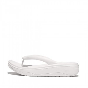 Women's Fitflop Relieff Eva Tpu Thongs Toe-Post Sandals White | ZA-08BWCMUPG