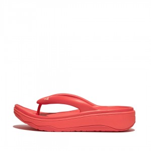 Women's Fitflop Relieff Eva Tpu Thongs Toe-Post Sandals Red | ZA-37ZJWYSCK