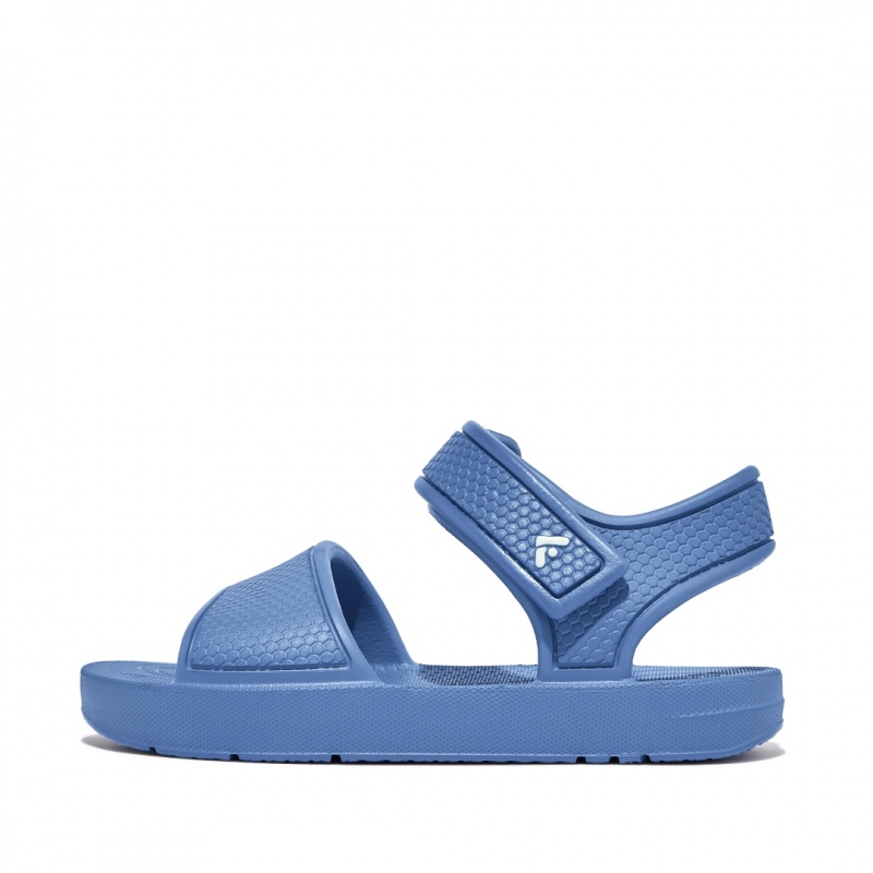 Kids\' Fitflop Iqushion Eva Back-Strap Sandals Blue | ZA-80YIQGOZW