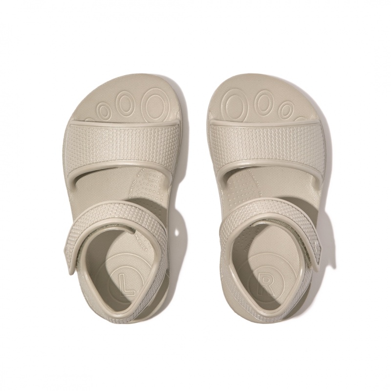 Kids' Fitflop Iqushion Eva Back-Strap Sandals Silver | ZA-83HYNDOVE