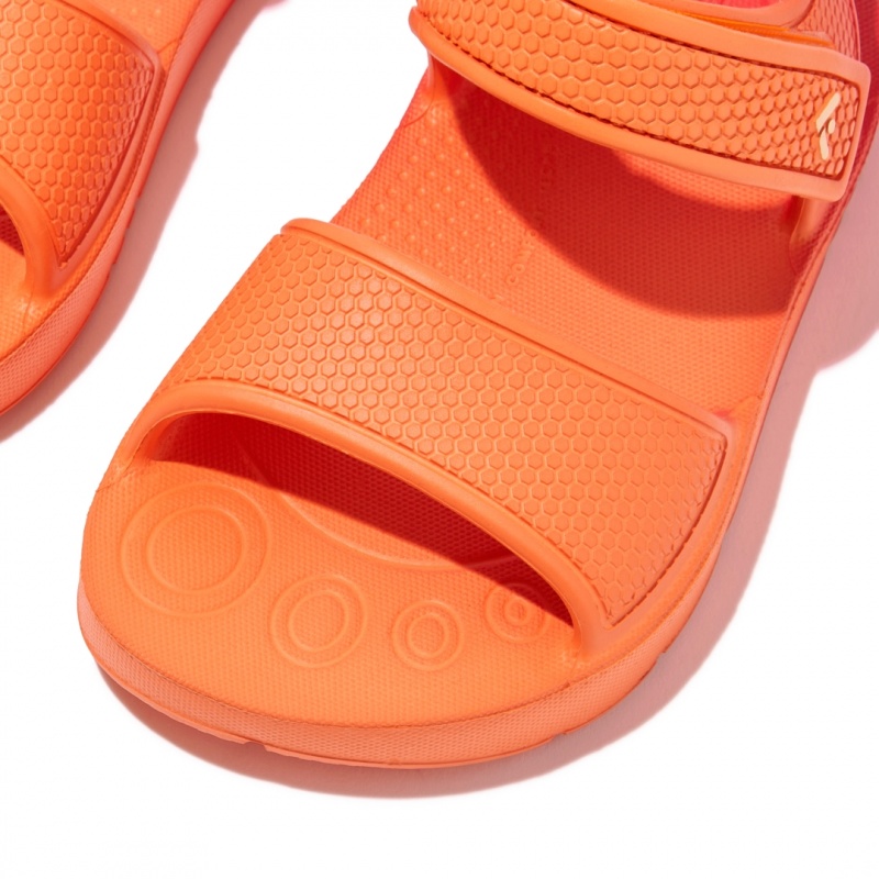 Kids' Fitflop Iqushion Eva Back-Strap Sandals Red | ZA-28MFVNHCX