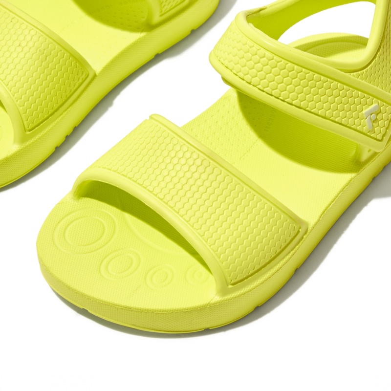 Kids' Fitflop Iqushion Eva Back-Strap Sandals Yellow | ZA-49ONFWRGY