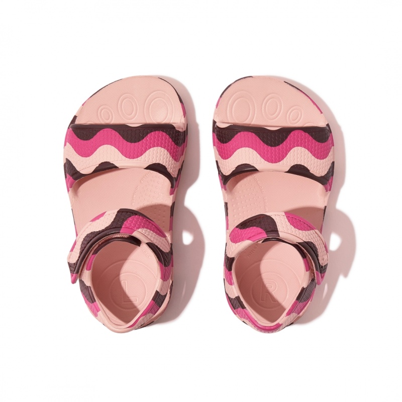 Kids' Fitflop Iqushion Eva Back-Strap Sandals Red | ZA-26YTDRIKE