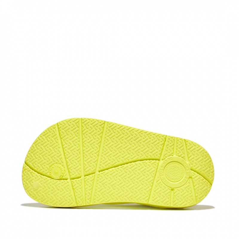 Kids' Fitflop Iqushion Eva Back Straps Flip Flops Yellow | ZA-07SVFGNZY