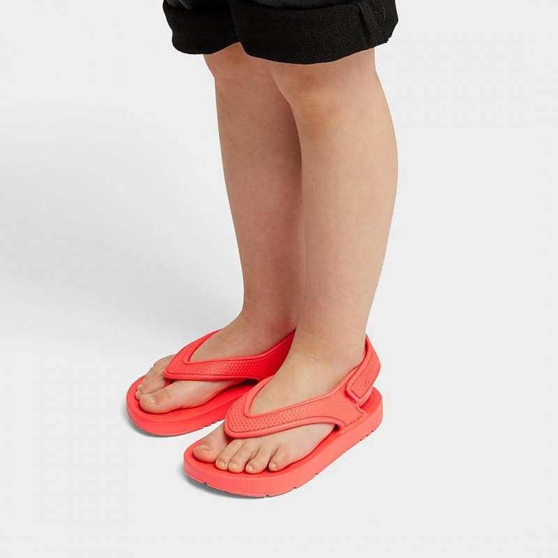 Kids' Fitflop Iqushion Eva Back Straps Flip Flops Red | ZA-43XQDYKRZ