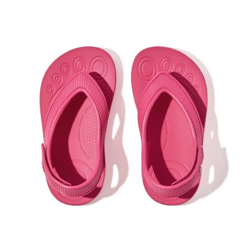 Kids' Fitflop Iqushion Eva Back Straps Flip Flops Red | ZA-63FUQMJXH