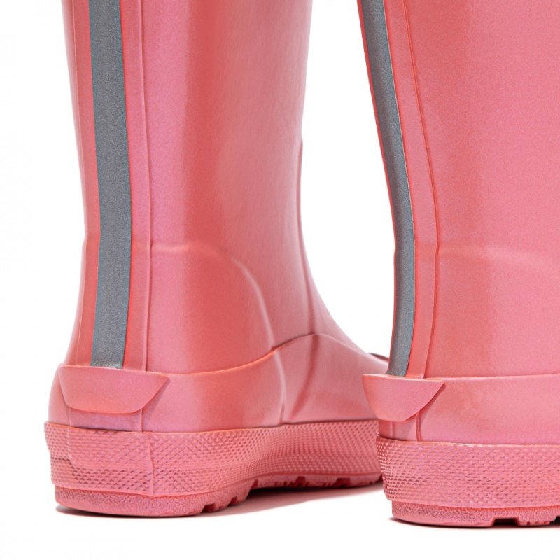 Kids' Fitflop Wonderwelly Welly Rubber Boots Pink | ZA-03UWZYHEA