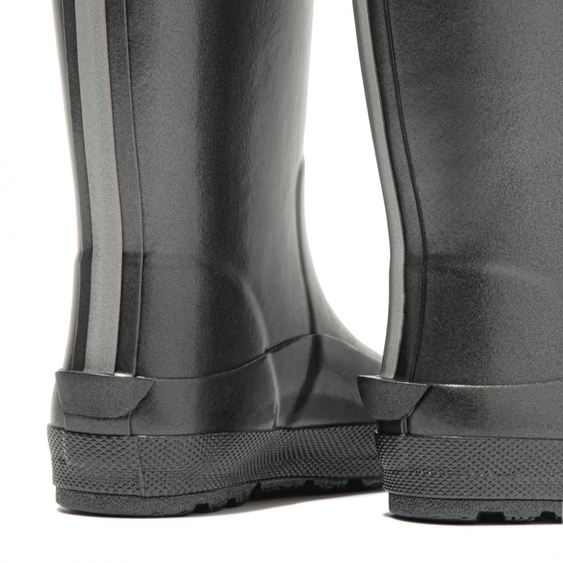 Kids' Fitflop Wonderwelly Welly Rubber Boots Black | ZA-59ZJEOGSK