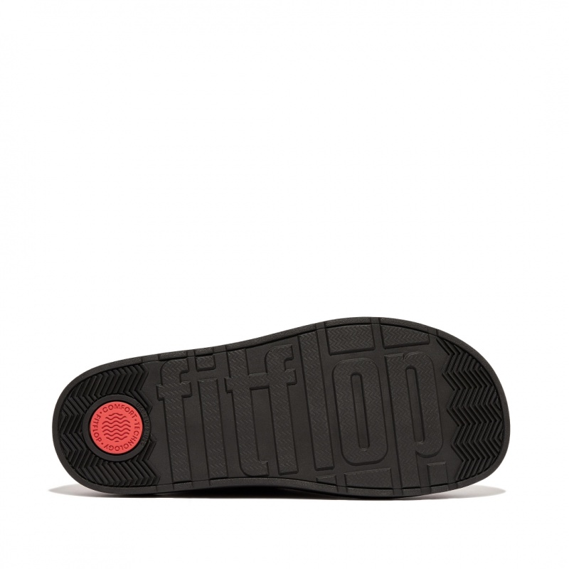 Men's Fitflop Gen-Ff Felt Polyester Mules Black | ZA-67LVICEGX