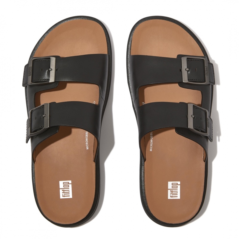 Men's Fitflop Gen-Ff Slides Black | ZA-82EQAIYRV