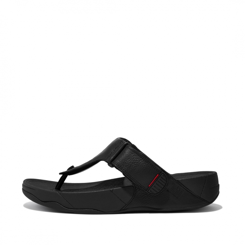 Men\'s Fitflop Trakk Ii Toe Thongs Black | ZA-84MIFWPBA