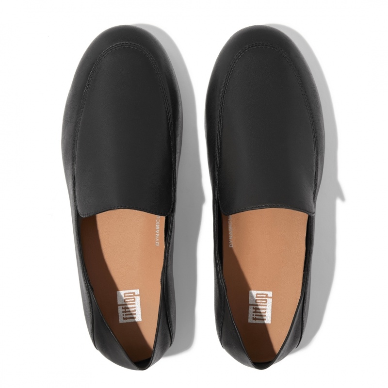 Women's Fitflop Allegro Loafers Black | ZA-45HLUYSGJ