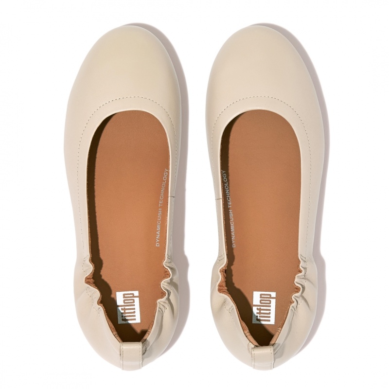 Women's Fitflop Allegro Soft Ballet Flats Beige | ZA-26ZKUVGMY