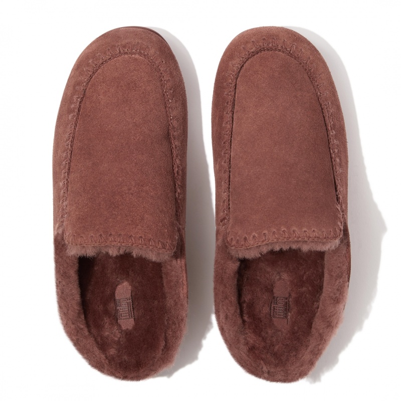 Women's Fitflop Chrissie Ii Haus Slippers Brown | ZA-98PJGZREU