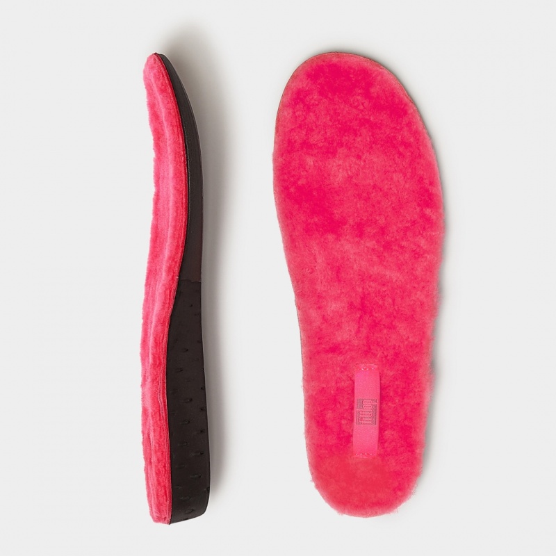 Women's Fitflop Chrissie Shearling Slippers Insoles Pink | ZA-64RIFPKCE