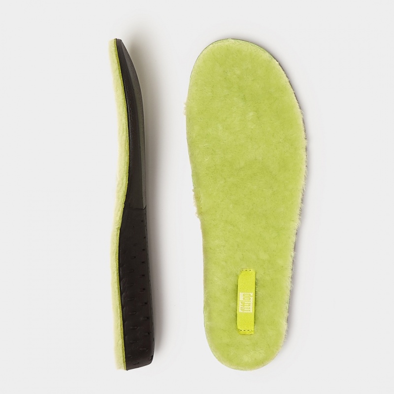 Women's Fitflop Chrissie Shearling Slippers Insoles Yellow | ZA-91AJQXLVO