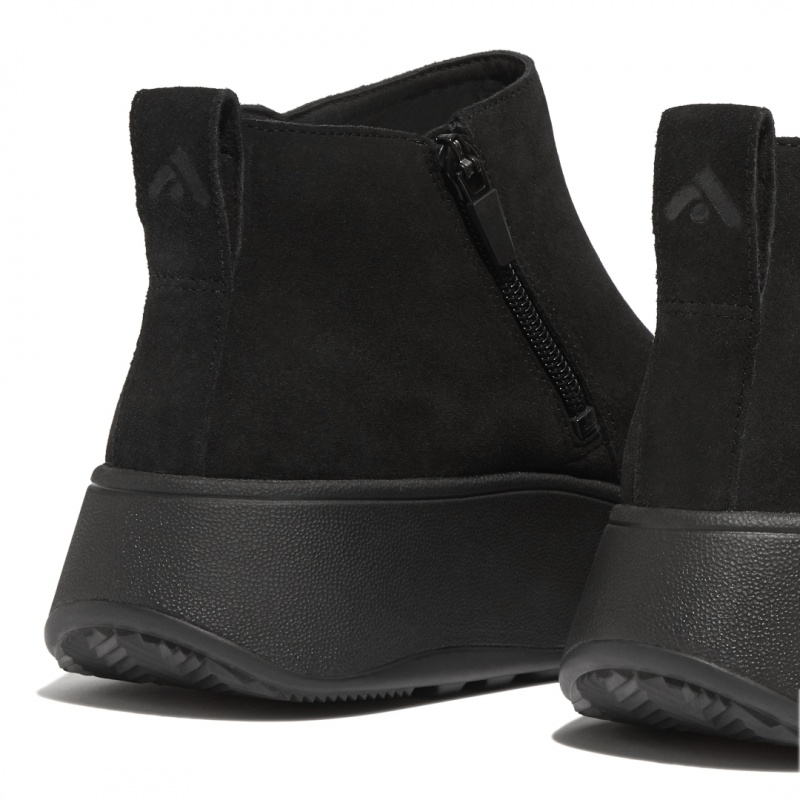 Women's Fitflop F-Mode Ankle Boots Black | ZA-31VOJMDSC