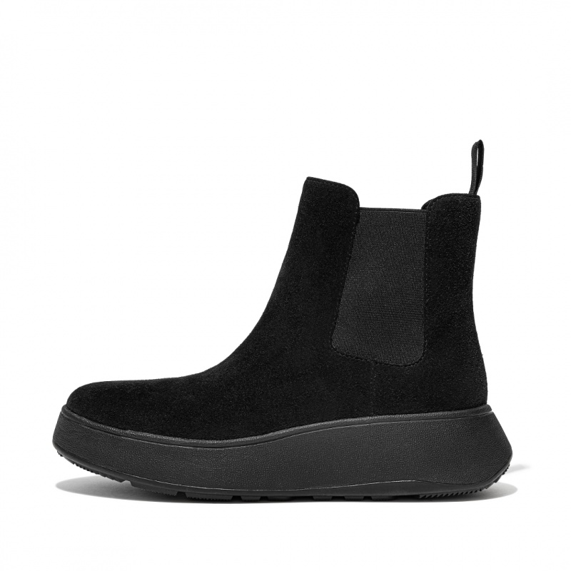 Women\'s Fitflop F-Mode Chelsea Boots Black | ZA-94PCAFDUL