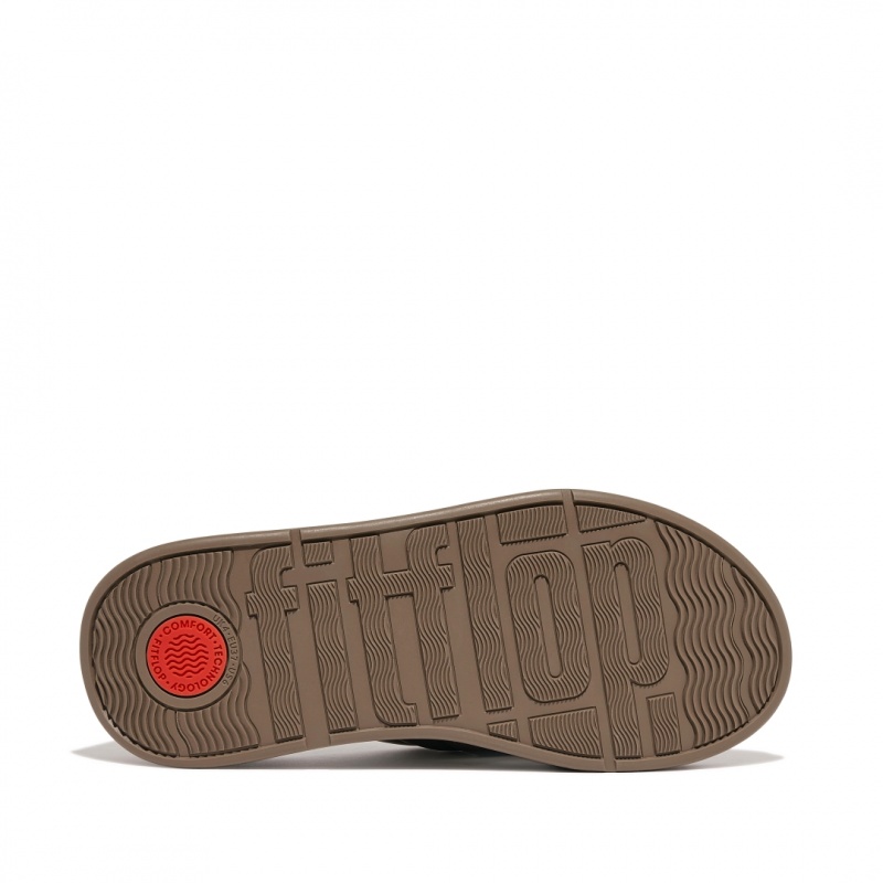 Women's Fitflop F-Mode Slides Slides Grey Beige | ZA-30NVLKYAO