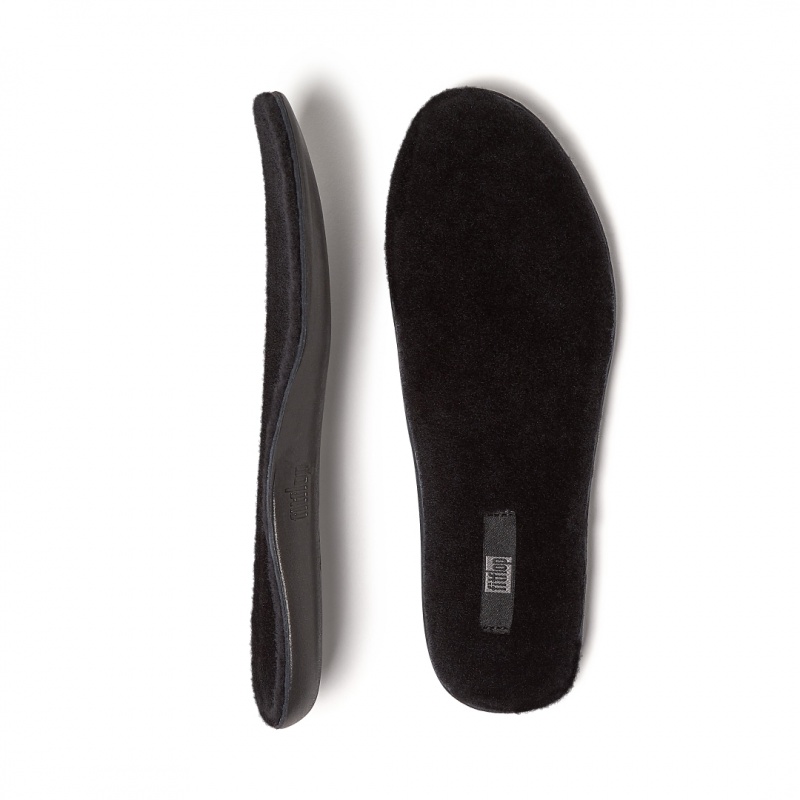 Women's Fitflop F Mode Shearling Boots Insoles Black | ZA-04VTGQPIJ