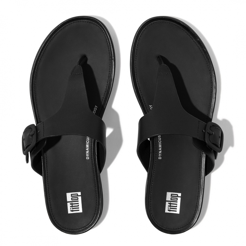 Women's Fitflop Gracie Toe Post Sandals Navy | ZA-24CWDILON