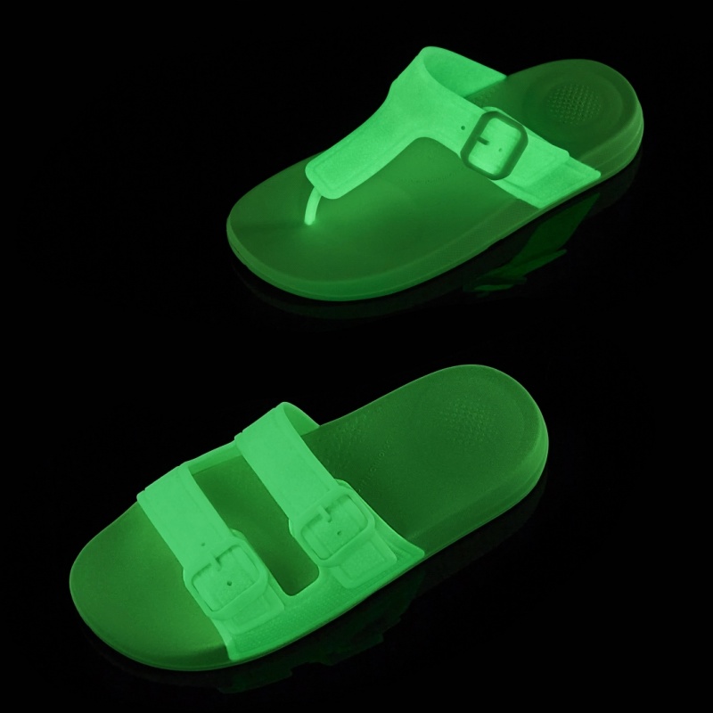 Women's Fitflop Iqushion Rubber Tpu Flip Flops Flip Flops Light Green | ZA-39NHXFLID