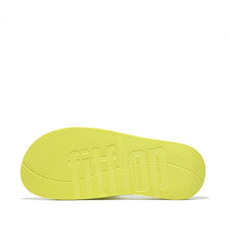 Women's Fitflop Iqushion Rubber Tpu Slides Slides Light Green | ZA-12GNPWJHT