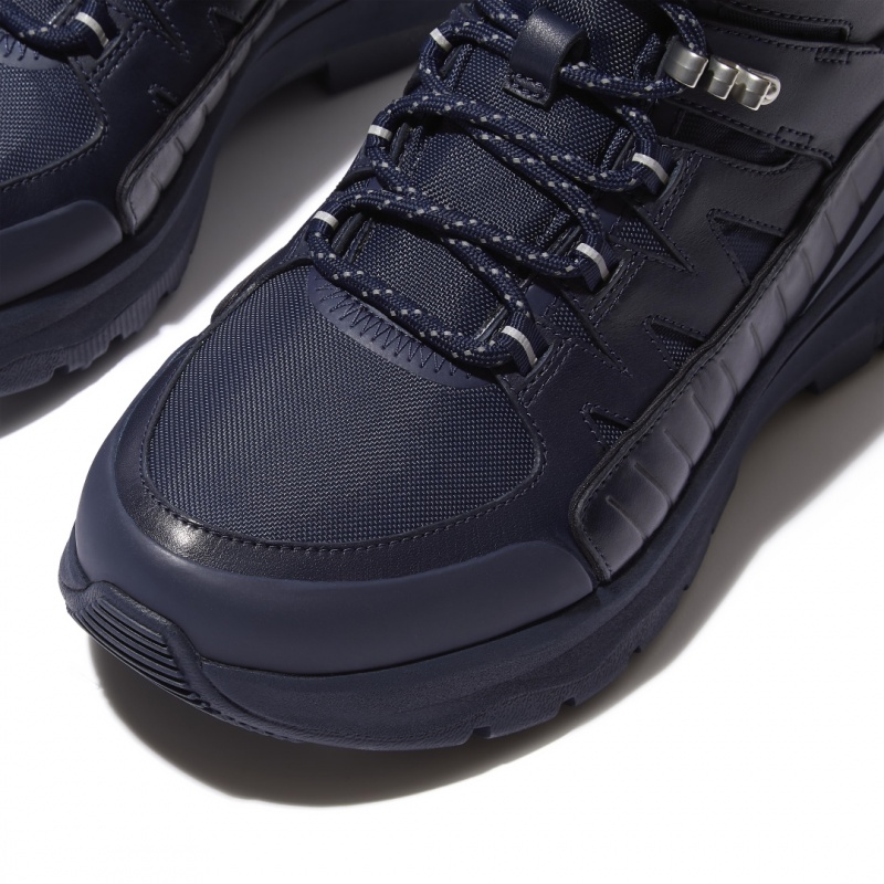 Women's Fitflop Neo-D-Hyker Walking Boots Navy | ZA-56RGSZILQ