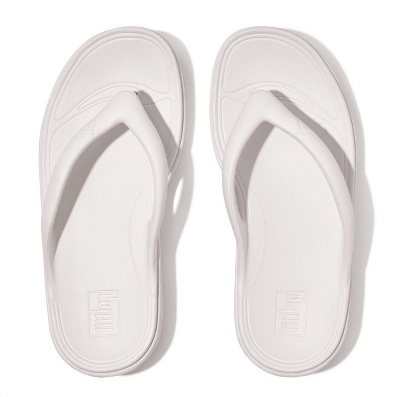 Women's Fitflop Relieff Eva Tpu Thongs Toe-Post Sandals White | ZA-08BWCMUPG