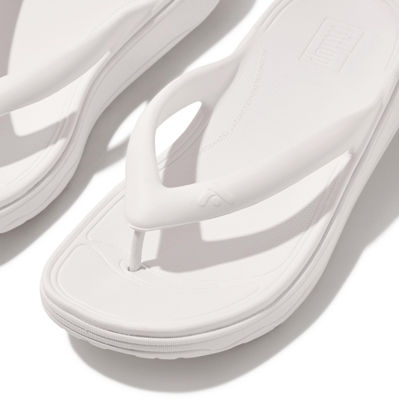 Women's Fitflop Relieff Eva Tpu Thongs Toe-Post Sandals White | ZA-08BWCMUPG