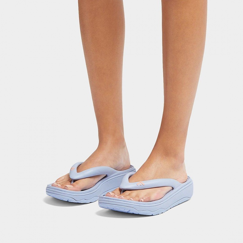 Women's Fitflop Relieff Eva Tpu Thongs Toe-Post Sandals Blue | ZA-26JTLEZAV