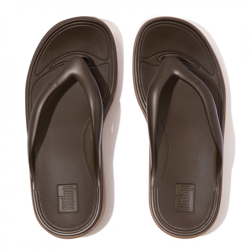 Women's Fitflop Relieff Eva Tpu Thongs Toe-Post Sandals Brown | ZA-97NPYKAMV