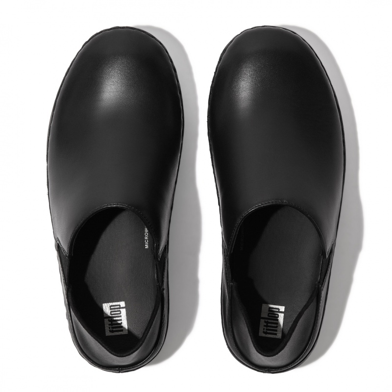 Women's Fitflop Super Loafer Work Shoes Slip Ons Black | ZA-57ONLPMWD