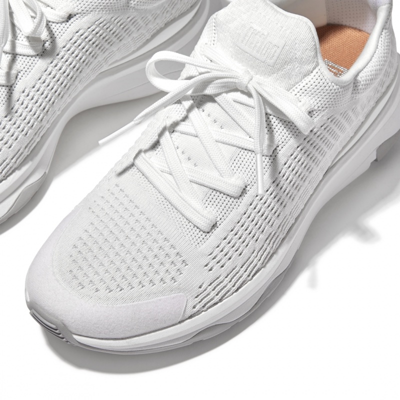 Women's Fitflop Vitamin Ffx Knit Sports Sneakers White | ZA-70IMGVJPF