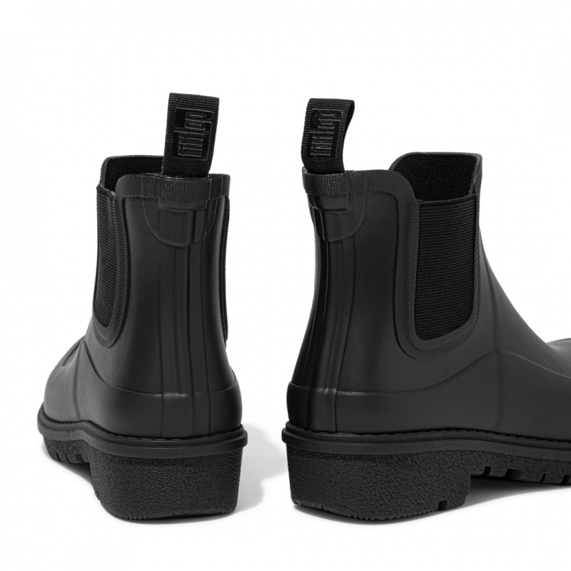 Women's Fitflop Wonderwelly Chelsea Rain Boots Black | ZA-62KMPQEDI