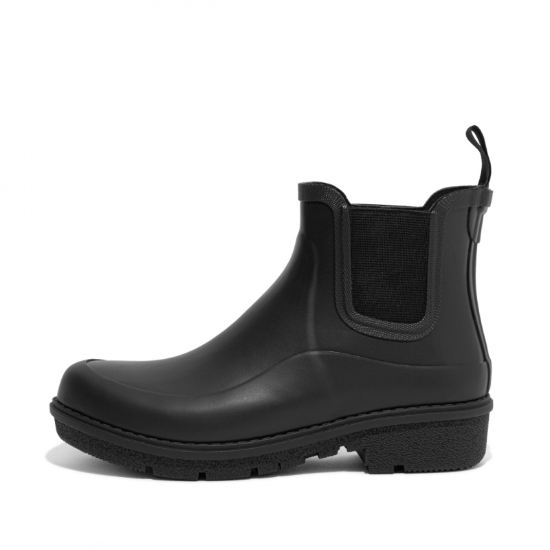 Women\'s Fitflop Wonderwelly Chelsea Rain Boots Black | ZA-62KMPQEDI