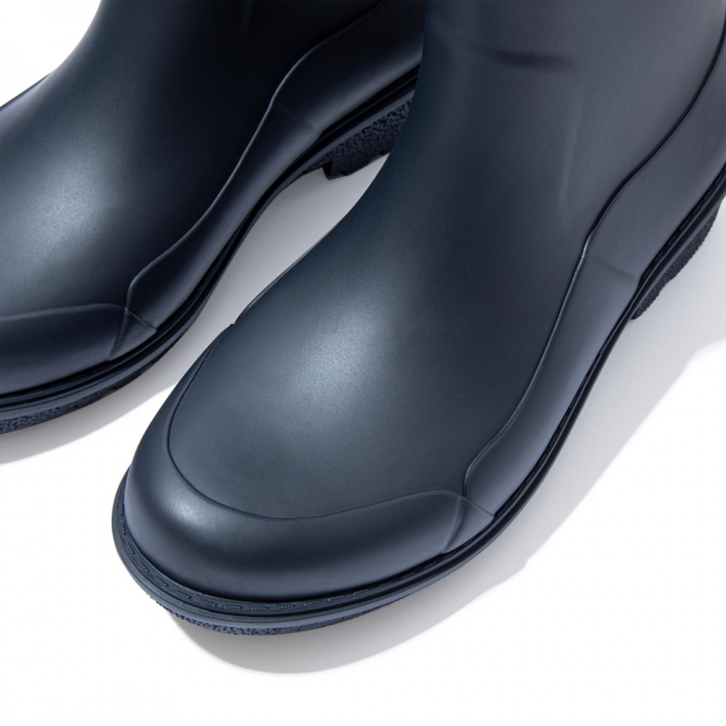 Women's Fitflop Wonderwelly Rubber Boots Navy | ZA-90PEGMNKX