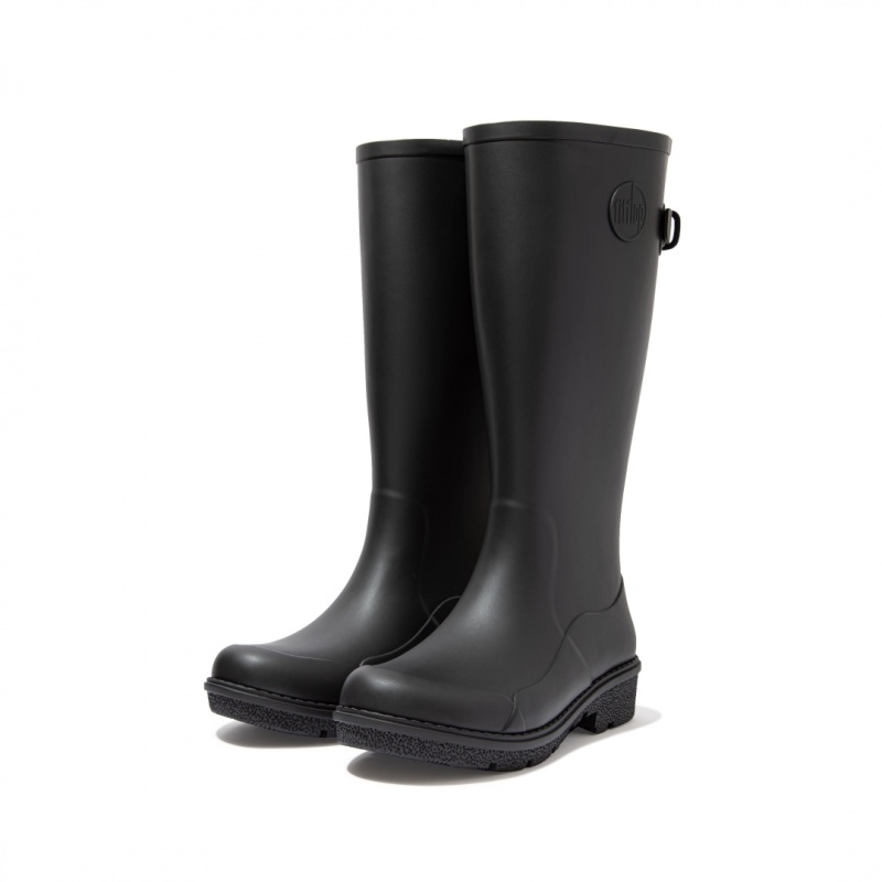 Women's Fitflop Wonderwelly Rubber Boots Black | ZA-91AGQEWIS