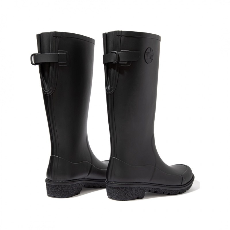 Women's Fitflop Wonderwelly Rubber Boots Black | ZA-91AGQEWIS